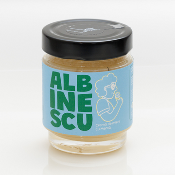Crema de miere cu Menta, 250 g, Albinescu - Vitax.ro