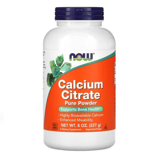 Calcium Citrate Pure Powder, 227g, NOW Foods - Vitax.ro