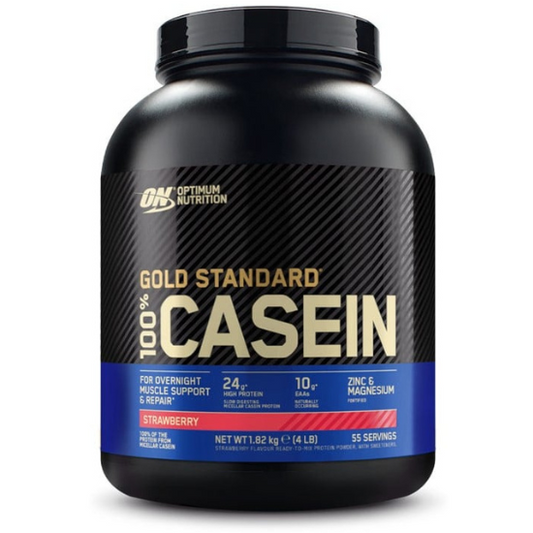 Gold Standard 100% Casein, Strawberry, 1820g, Optimum Nutrition - Vitax.ro