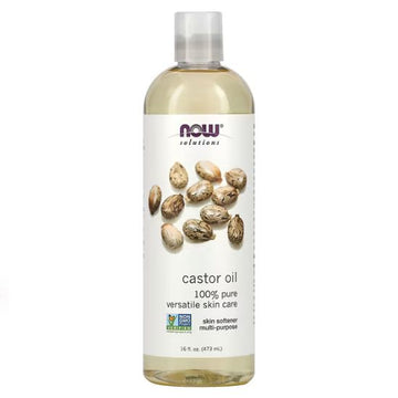 Castor Oil 100% Pure 473 ml, NOW Foods - Vitax.ro