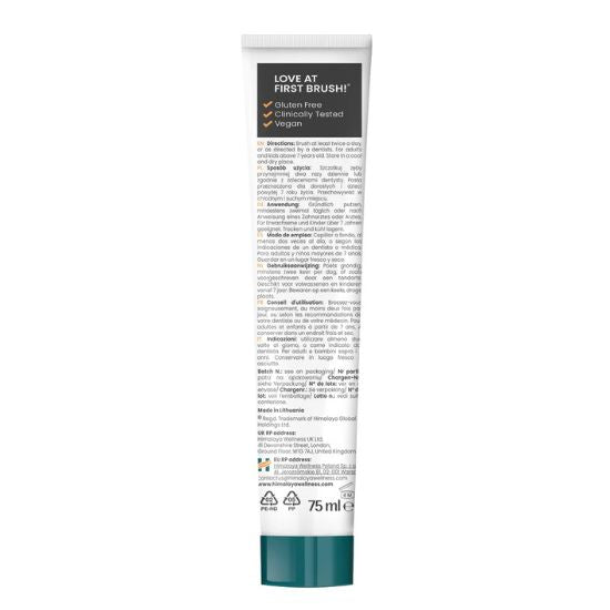 Whitening Antiplaque Toothpaste Charcoal + Black Seed Oil, Mint, 75ml, Himalaya Herbal - Vitax.ro