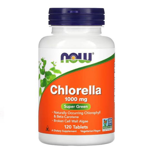 Chlorella, 1000mg, 120 tabs, NOW Foods - Vitax.ro
