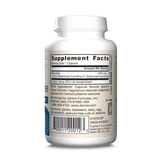 Citicoline CDP Choline, 250mg, 60 caps, Jarrow Formulas - Vitax.ro