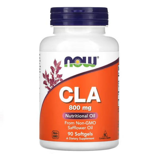 CLA, 800mg, 90 softgels, NOW Foods - Vitax.ro