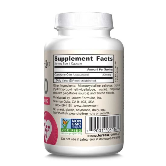 Co-Q10, 200mg, 60 vcaps, Jarrow Formulas - Vitax.ro