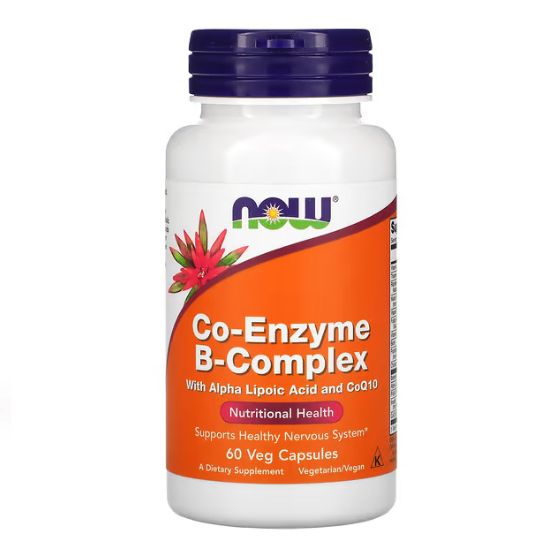 Co-Enzyme B-Complex, 60 vcaps, NOW Foods - Vitax.ro
