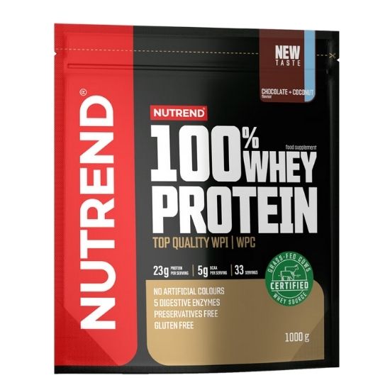 100% Whey Protein, Chocolate + Coconut, 1000g, Nutrend - Vitax.ro