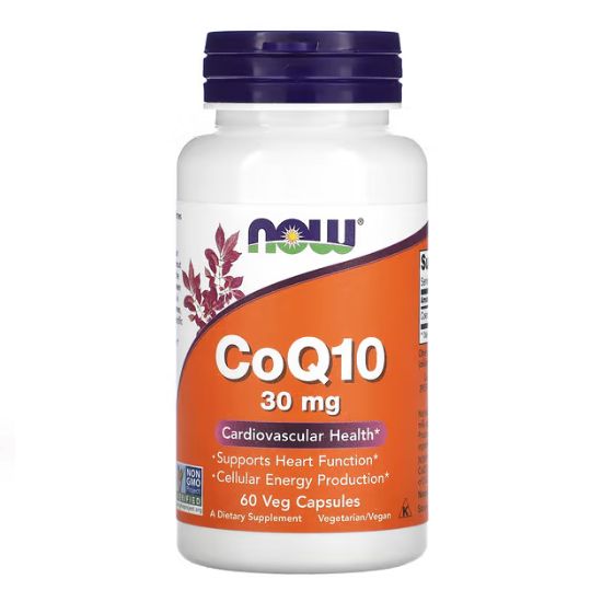 CoQ10, 30mg, 60 vcaps, NOW Foods - Vitax.ro