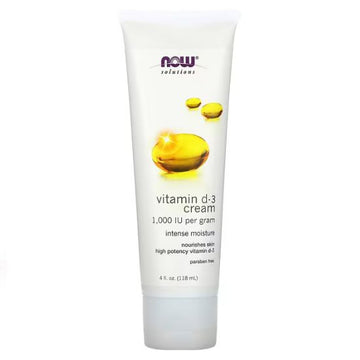 Vitamin D-3 Cream, 118 ml, NOW Foods - Vitax.ro