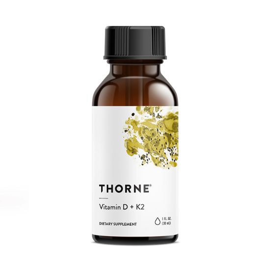 Vitamina D + K2, 30 ml, Thorne Research - Vitax.ro
