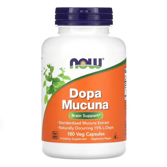 DOPA Mucuna, 180 vcaps, NOW Foods - Vitax.ro