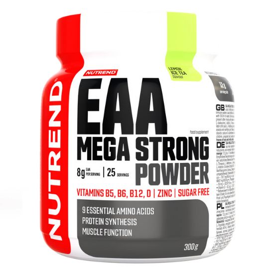 EAA Mega Strong Powder, 300 g, Lemon Ice Tea, Nutrend - Vitax.ro