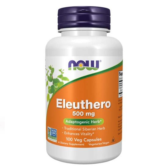 Eleuthero, 500mg, 100 vcaps, NOW Foods - Vitax.ro