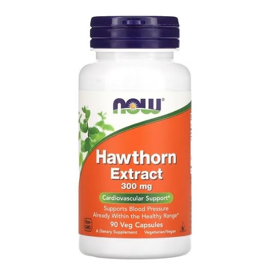 Hawthorn Extract, 300mg, 90 vcaps, NOW Foods - Vitax.ro