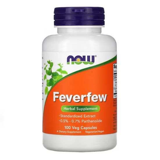 Feverfew, 100 vcaps, NOW Foods - Vitax.ro