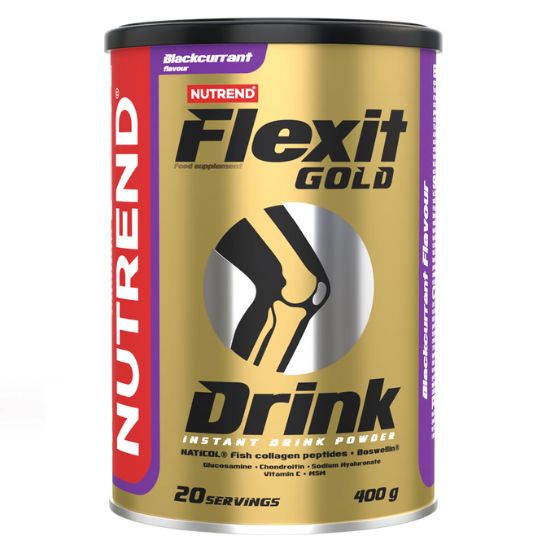 Flexit Gold Drink, Blackcurrant, 400g, Nutrend - Vitax.ro
