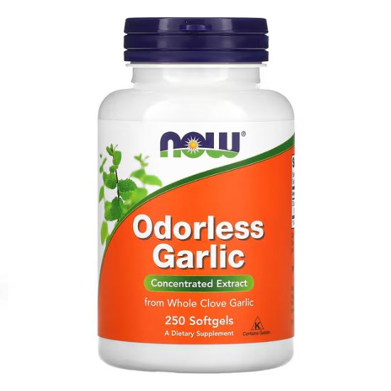 Odorless Garlic, 250 softgels, NOW Foods - Vitax.ro
