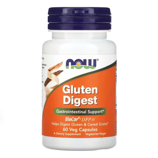 Gluten Digest, 60 vcaps, NOW Foods - Vitax.ro