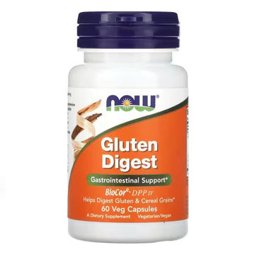 Gluten Digest, 60 vcaps, NOW Foods - Vitax.ro