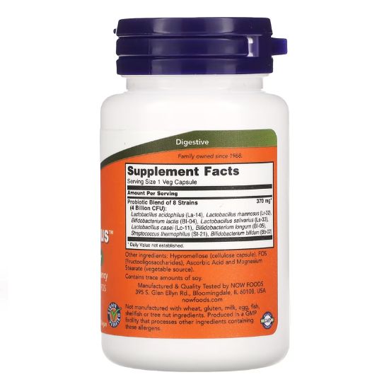 Gr8-Dophilus, 60 vcaps, NOW Foods - Vitax.ro
