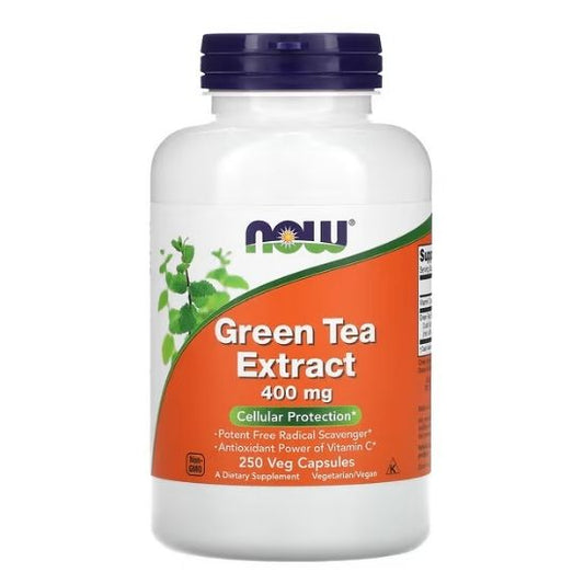 Green Tea Extract, 400mg, 250 vcaps, NOW Foods - Vitax.ro