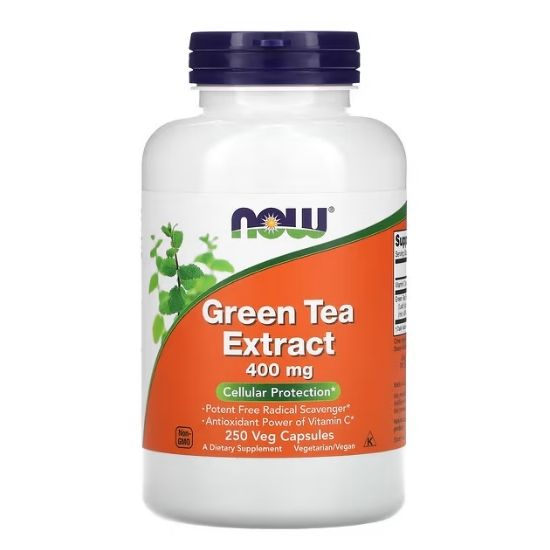 Green Tea Extract, 400mg, 250 vcaps, NOW Foods - Vitax.ro