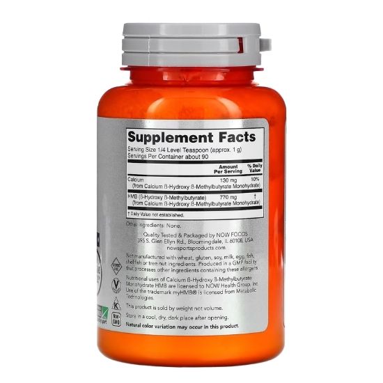 HMB, Powder, 90g, NOW Foods - Vitax.ro