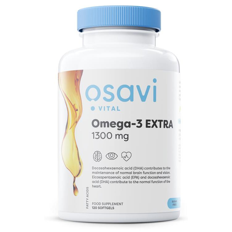 Omega-3 Extra, 1300mg (Lemon) - 120 softgels - Vitax.ro