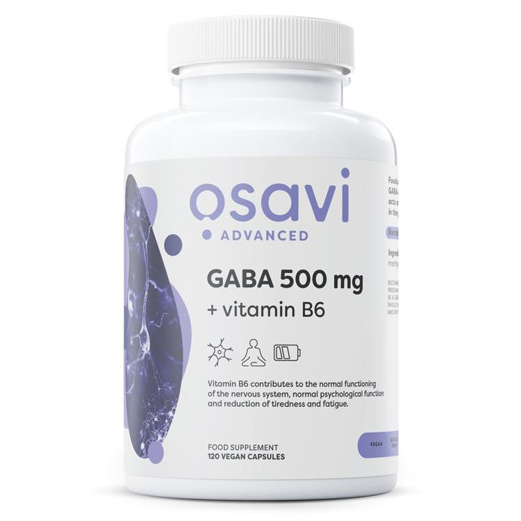 GABA 500mg + Vitamin B6 - 120 vcaps - Vitax.ro