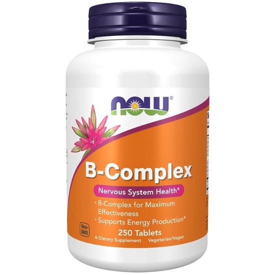B-Complex - 250 tabs, NOW Foods - Vitax.ro