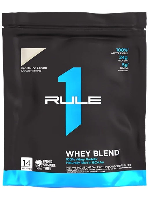R1 Whey Blend, Vanilla Ice Cream, 462g, Rule One - Vitax.ro