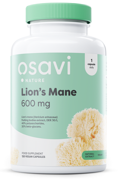 Lion's Mane, 600mg - 120 vegan caps - Vitax.ro