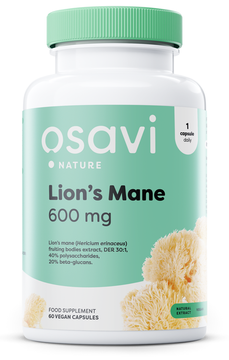 Lion's Mane, 600mg - 60 vegan caps - Vitax.ro
