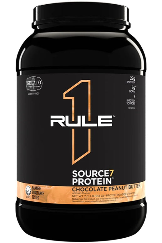Source7 Protein, Chocolate Peanut Butter Gelato, 913g, Rule One - Vitax.ro