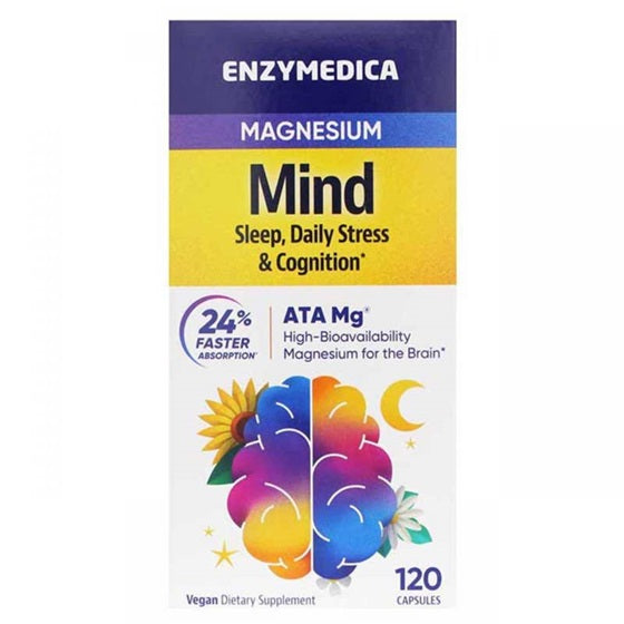 Magnesium Mind, 120 caps, Enzymedica - Vitax.ro
