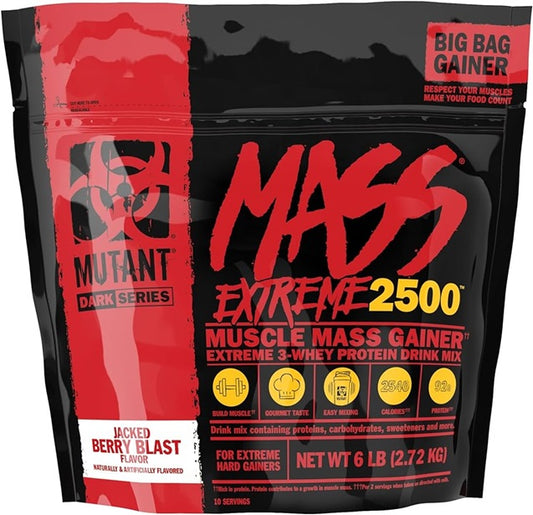 Mutant Mass Extreme 2500, Jacked Berry Blast - 2720g - Vitax.ro