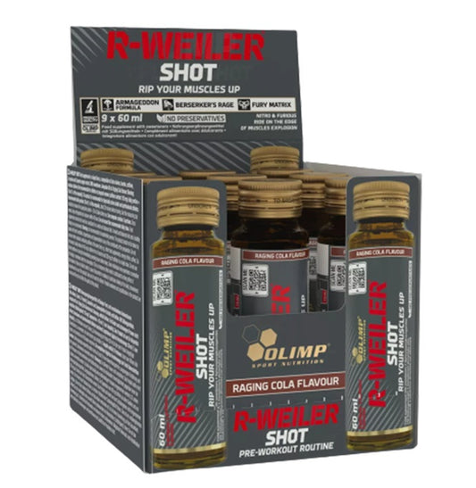 R-Weiler Shot, Raging Cola, 9 x 60 ml, Olimp Nutrition - Vitax.ro