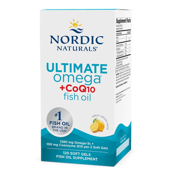 Ultimate Omega + CoQ10 Fish Oil, 120 softgels, Nordic Naturals