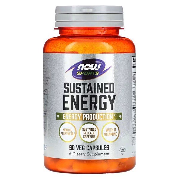 Sustained Energy, 90 vcaps, NOW Foods - Vitax.ro
