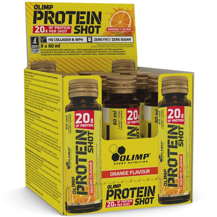 Protein Shot, Orange, 9 x 60 ml, Olimp Nutrition - Vitax.ro