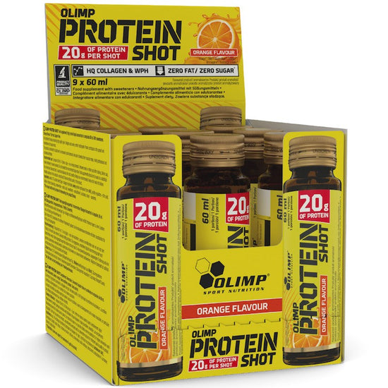 Protein Shot, Orange, 9 x 60 ml, Olimp Nutrition - Vitax.ro