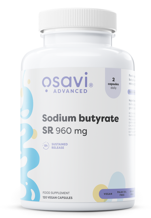Sodium butyrate SR, 960mg - 120 vegan capsules - Vitax.ro