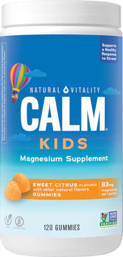 Calm Kids Gummies, Sweet Citrus, 120 gummies, Natural Vitality - Vitax.ro