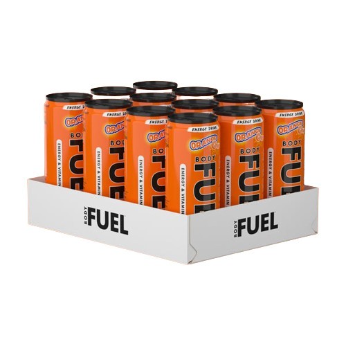 Bodyfuel Energy Cans, Orange, 12 x 330 ml, Applied Nutrition
