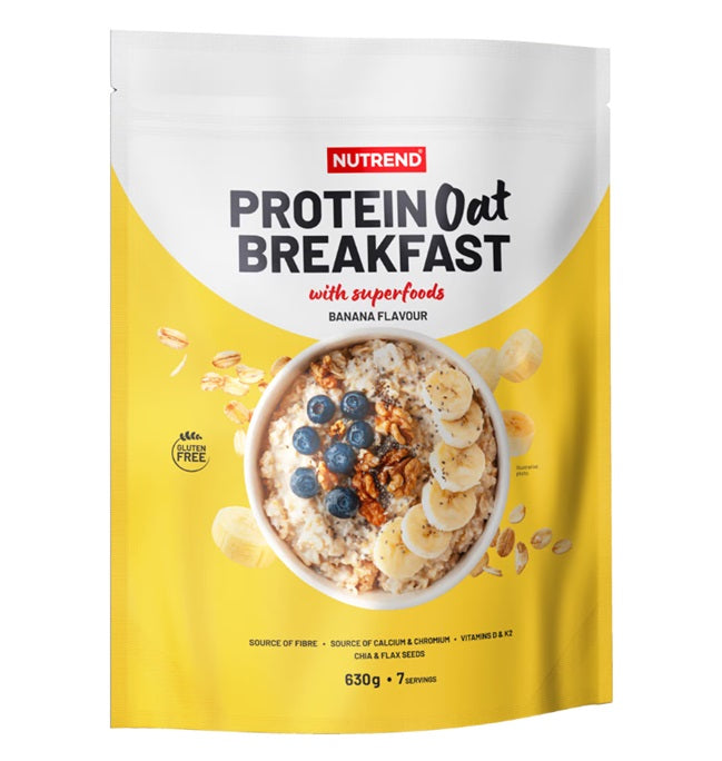 Protein Oat Breakfast, Banana, 630g, Nutrend - Vitax.ro