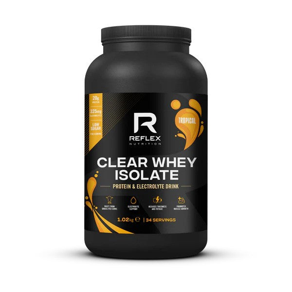Clear Whey Isolate, Tropical - 1020g, Reflex Nutrition - Vitax.ro