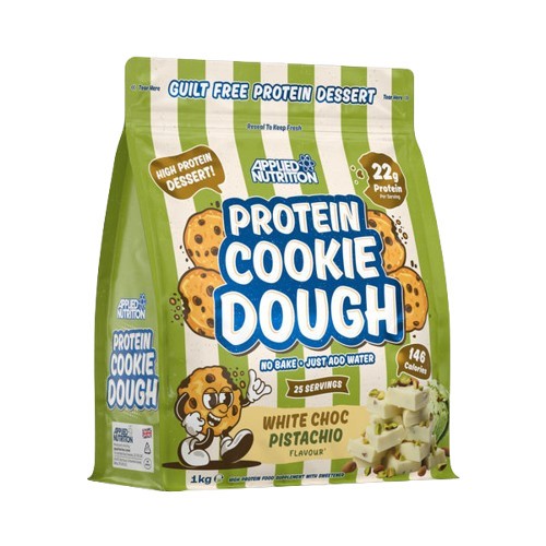 Protein Cookie Dough Dessert, White Choc Pistachio, 1000g, Applied Nutrition - Vitax.ro