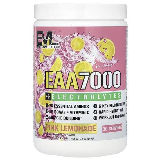EAA 7000 + Electrolytes, Pink Lemonade, 369g, EVLution Nutrition - Vitax.ro