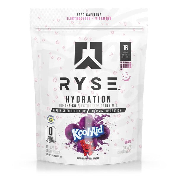 Hydration Sticks, Kool-Aid Grape, 16 x 6.5g, RYSE - Vitax.ro