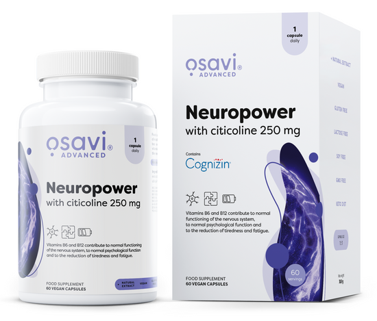 Neuropower with Citicoline, 250mg, 60 vegan caps, Osavi - Vitax.ro